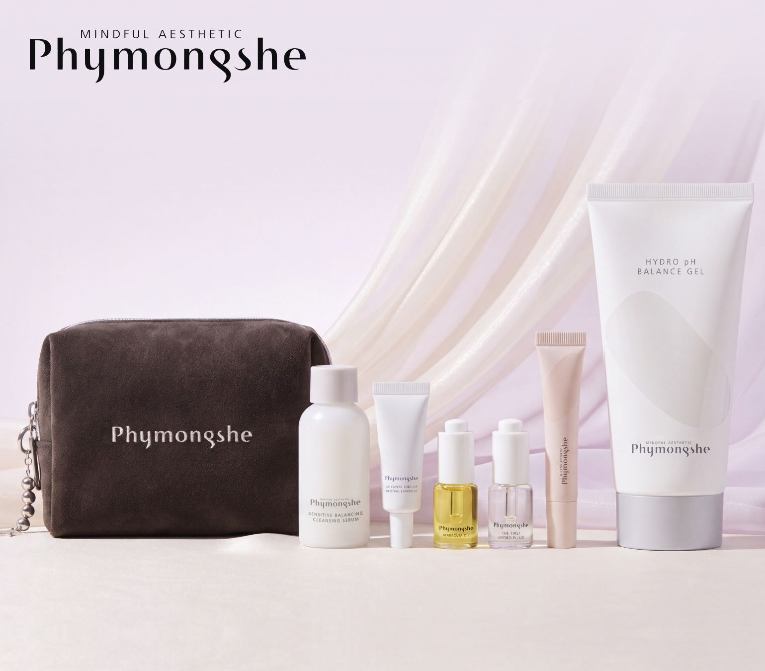 Набор из&nbsp;6&nbsp;средств Phymongshe в&nbsp;бархатной косметичке